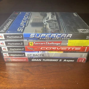 PS2 Racing Lot GT 3, Corvette Evolution, DT Racer, & Supercar Street Challenge - Picture 1 of 3