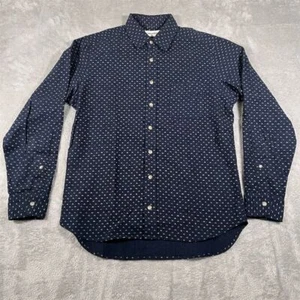Taylor Stitch The California Pyramids Shirt Mens 40 Indigo Blue Long Sleeve - Picture 1 of 8