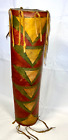 Original Native American Indian Parfleche Cylinder; Extra Large; Late 1800s