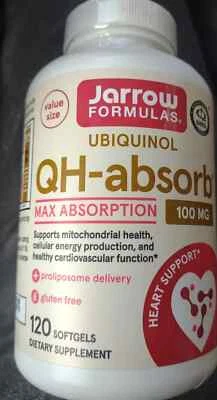 Jarrow Formulas Ubiquinol QH-absorb 100mg - 120 Softgels - Image 1 of 4