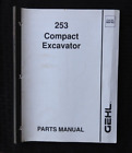 Original Gehl 253 Kompakt Crawler Bagger Teile Katalog Manuell Gut