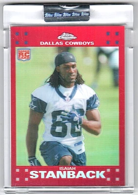 2007 Topps Chrome Red Refractors Uncirculated #TC175 Isaiah Stanback Rookie /199 - Image 1 of 2