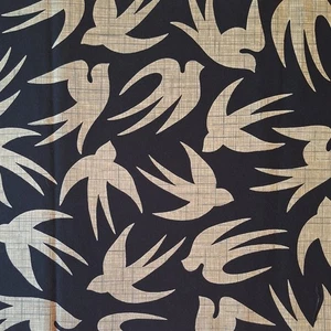 Blue Birds Quilt Fabric - 9" Remnant - New - Picture 1 of 1