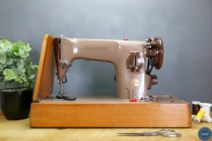Excellent Vintage 1960 Singer 201k Electric Heavy Duty Sewing Machine - Picture 1 of 13
