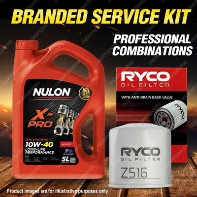 Ryco Oil Filter Nulon 5L XPR10W40 Engine Oil Kit for Ford Cougar SW SX V6 Mondeo - image 1 of 2