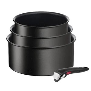 Tefal Serie mit 3 aluminiumtöpfen 16/18/20 cm + 1 schwarzer griff - Bild 1 von 3