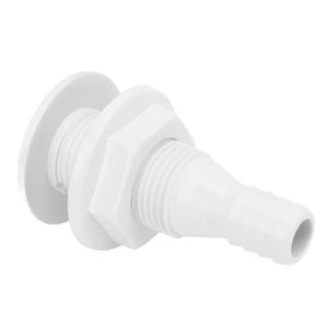 Boat Drain Adapter Straight Through Hull Connection Nylon High LVE - Picture 1 of 22