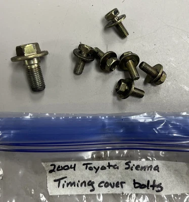 Toyota Sienna Van 2004 3,3 pernos de cubierta de distribución Foto 1 de 2