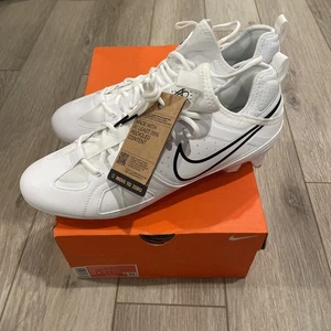 Nike Huarache 9 Varsity LAX Lacrosse Cleats White/Black Mens 13 FD0090-101 NWB - Picture 1 of 7