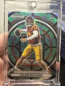 2023 Panini Prizm Draft Picks Caleb Williams Stained Glass RC SSP - Picture 1 of 2