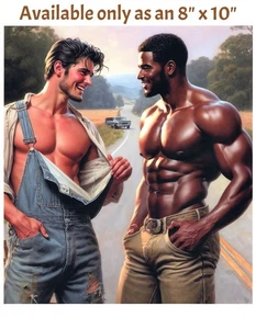 Handsome Beefcake Men from Yesteryear Fantasy 8x10 Photo Photograph Reprint 401 - Picture 1 of 1