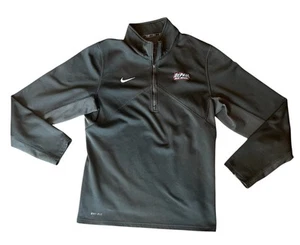 Nike DePaul Blue Demons Jacket Mens Small Dark Gray 1/4 Zip Dri-Fit Authentic - Picture 1 of 4