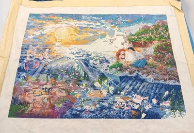 Thomas Kinkade Disney Dreams Little Mermaid Counted Cross Stitch 16" x 12" 52507 - Image 1 of 4