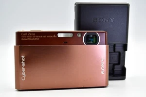 ⏯️[Excellent+5]  Sony DSC-T77 Digital Camera Brown Cyber-shot Japanese Language - Picture 1 of 21