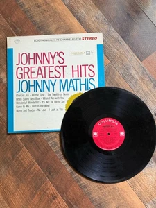 Vintage Johnny Mathis Johnny's Greatest Hits Album Record Vinyl LP - Picture 1 of 3