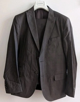 Traje J. Lindeberg Para Hombres 100% Lana Ligera Calce Ajustado Marrón 52R 42R 33x32 $1195 Foto 1 de 4