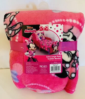 Одеяло для ребенка ясельного возраста Nojo очень большое плюшевое Minnie Mouse 40 дюймов x 50 дюймов - Изображение 1 из 4