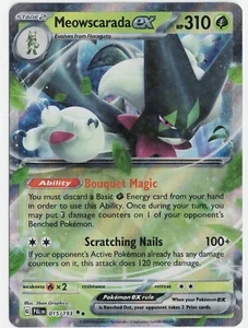 Meowscarada ex 015/193 Pokemon TCG Sv02: Paldea Evolved Holo - Picture 1 of 1