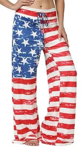 Soft Pajama Pants for Women American Flag Comfy Casual Lounge Yoga Pants Amer... - Picture 1 of 2