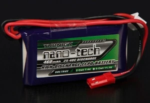 TURNIGY NANO-TECH 460mAh 2S 7.4V 25C LIPO BATTERY PACK JST RC - Picture 1 of 1