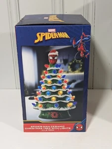 Spider-Man Keramik Weihnachtsbaum mit Lichtern 11,6" Holidays Marvel Spider Man - Bild 1 von 2