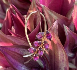 Vintage Jewels by Dansal Anstecknadel Brosche & Ohrring zum Anschrauben Set 1/20 12k Gold gefüllt A&Z - Bild 1 von 5