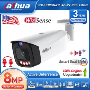 DH IPC-HFW3849T1-ZAS-PV 8MP AI Dual Light Active Deterrence Vari-focal Bullet - Picture 1 of 10