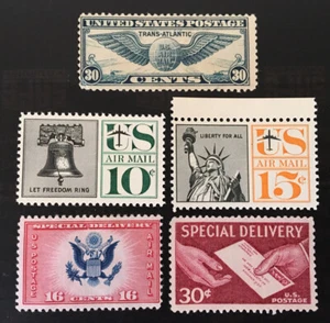 US Airmail & Special Delivery Stamps Mint. FREE Shipping - Picture 1 of 2