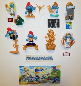 SERIE COMPLETE LES SCHTROUMPFS TALENTS EN OR AVEC 8 BPZ KINDER SURPRISE 2022 - Imagen 1 de 1