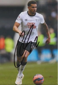 DERBY COUNTY HAND SIGNED CYRUS CHRISTIE 6X4 PHOTO. - Picture 1 of 1