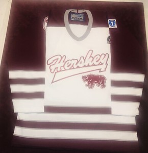 Bauer Hershey Bears AHL Jersey Sweater Uniform Mounted @ Ready To Frame.