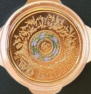 2023 Australia $2 Two Dollar Coin 35th Anniversary 2017 REMEMBRANCE ROSEMARY unc - Foto 1 di 4