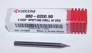 0200" MIKROPUNKTBOHRER 90 GRAD HARTMETALL KYOCERA 080-0200,90 - Bild 1 von 2