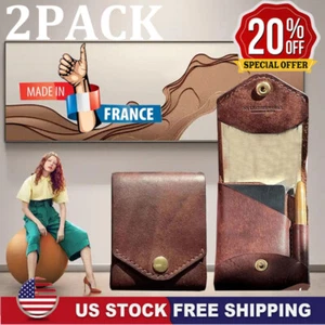 Multifunctional Compact Wallet,Handmade Leather Wallet for Men,Small Slim Thin - Picture 1 of 15