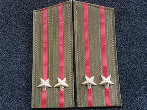 (R4) Schulterklappen Oberstleutnant Heer Rangabzeichen Russland CCCP UDSSR - Picture 1 of 2