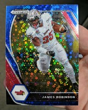 2021 Panini Prizm Draft Picks #86 James Robinson Blue Circles Disco Prizm