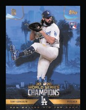 Tony Gonsolin 2020 Topps Ben Baller 2020 World Series Champions RC Rookie #4