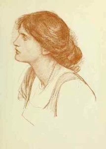 A4 Print Waterhouse John William 1849 1917 Studio 1911 Study in Sanguine 2 - Picture 1 of 1