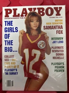 Playboy Vintage Magazine October 1996 Samantha Fox Jay Leno College - Picture 1 of 1