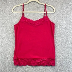 Cato hot pink Y2K Fairycore Lace Cami L whimsigoth boho Boho Festival Cowgirl - Picture 1 of 8