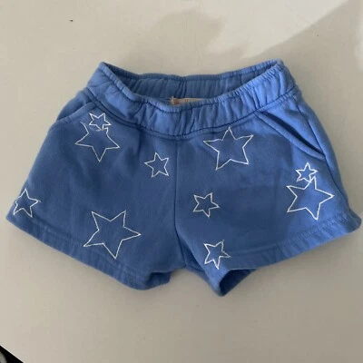 Pantalones Cortos Vintage Havana Niñas Azul Polvo Estrellas S 7 8 Bolsillos Ajustables Cómodos Foto 1 de 3