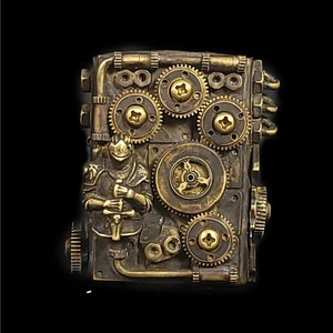 Steampunk-Ritter-Skorpion-Feuerzeug-Etui-Messing-Zahnräder-Industrie-Gothic-zweiotoys - Bild 1 von 4