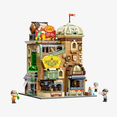 Pantasy Craft Brewery 85023 – Klemmbaustein Bausatz, ca. 3250 Teile