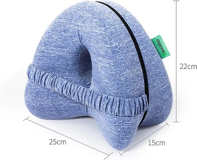 WDEC Knee Pillow, Leg Pillow for Sleeping on Side, Blue - Customer Return