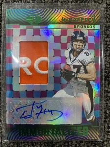 2024 Illusions Football Ed Mccaffrey Immortalized Auto Patch Green /10 SSP ๐ฅ๐ - Picture 1 of 2