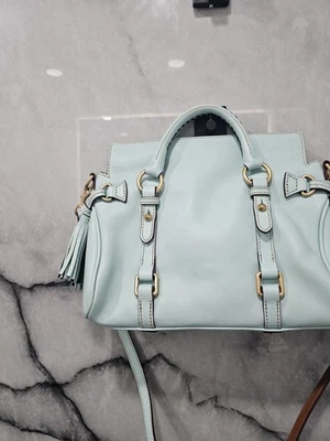 Dooney & Bourke Florentine 8L980? Mini bolso de mujer - azul claro - borla Foto 1 de 4