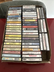 Vintage Country And Western Music Cassette Tapes Collection Various Artists X 56 - Picture 1 of 11