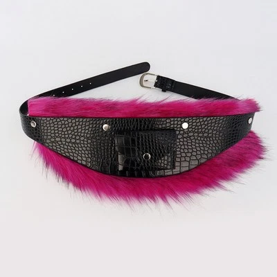 Cintura ancha retro medieval para mujer elegante de piel sintética PU Foto 1 de 4