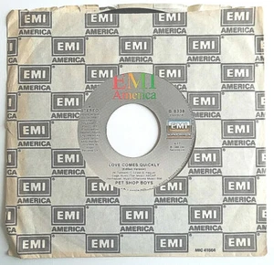 PET SHOP BOYS - Love Comes Quickly / Thats My Impression - Vinyl 45rpm EMI B8338 - Picture 1 of 5