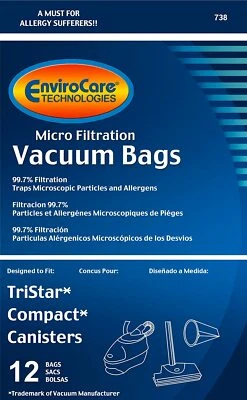 12 Compact/ Tristar Vacuum Cleaner Bags - Image 1 of 2
